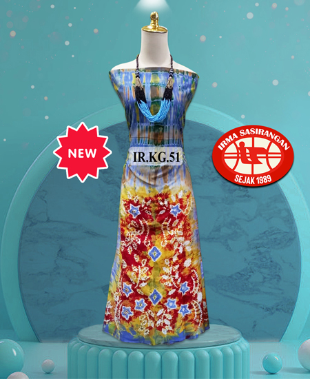 Kain Sasirangan Bahan Katun Gradasi