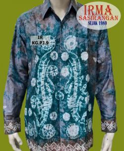 Kemeja Katun Gradasi Lengan Panjang