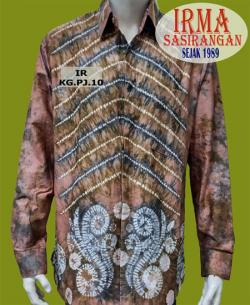 Kemeja Katun Gradasi Lengan Panjang